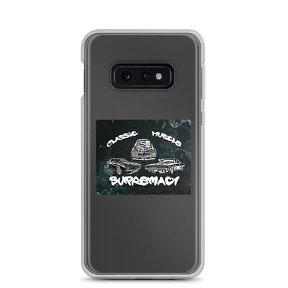 Funda transparente Classic Muscle Supremacy para dispositivos Samsung