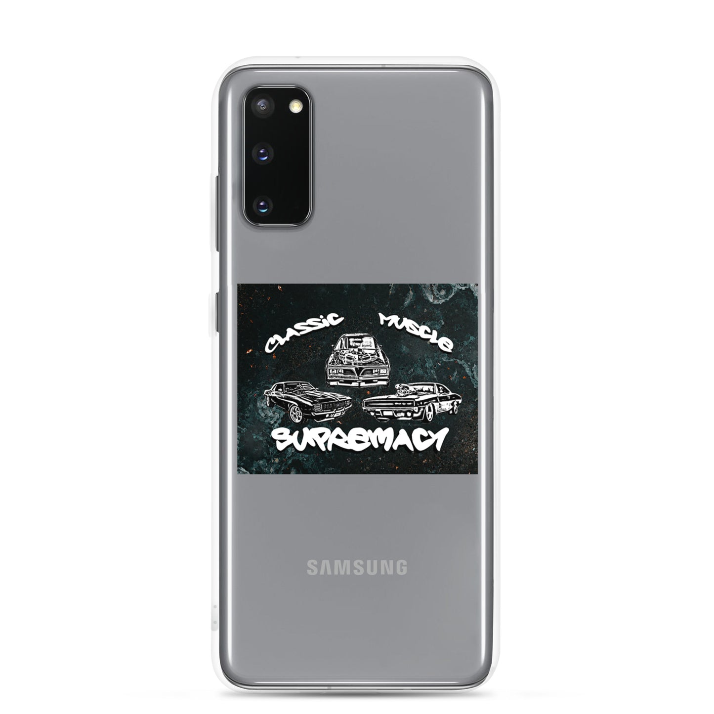 Funda transparente Classic Muscle Supremacy para dispositivos Samsung