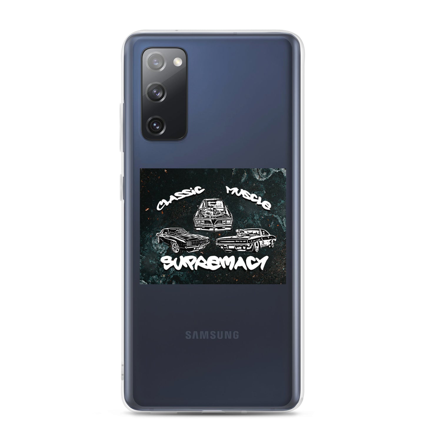 Funda transparente Classic Muscle Supremacy para dispositivos Samsung