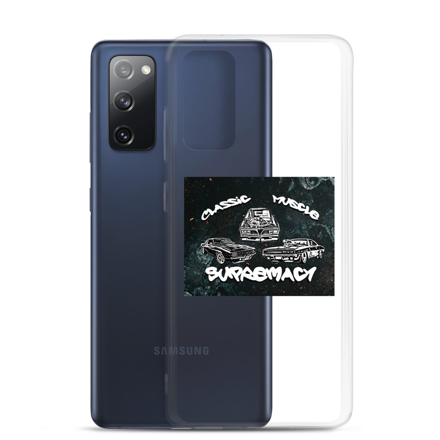 Funda transparente Classic Muscle Supremacy para dispositivos Samsung