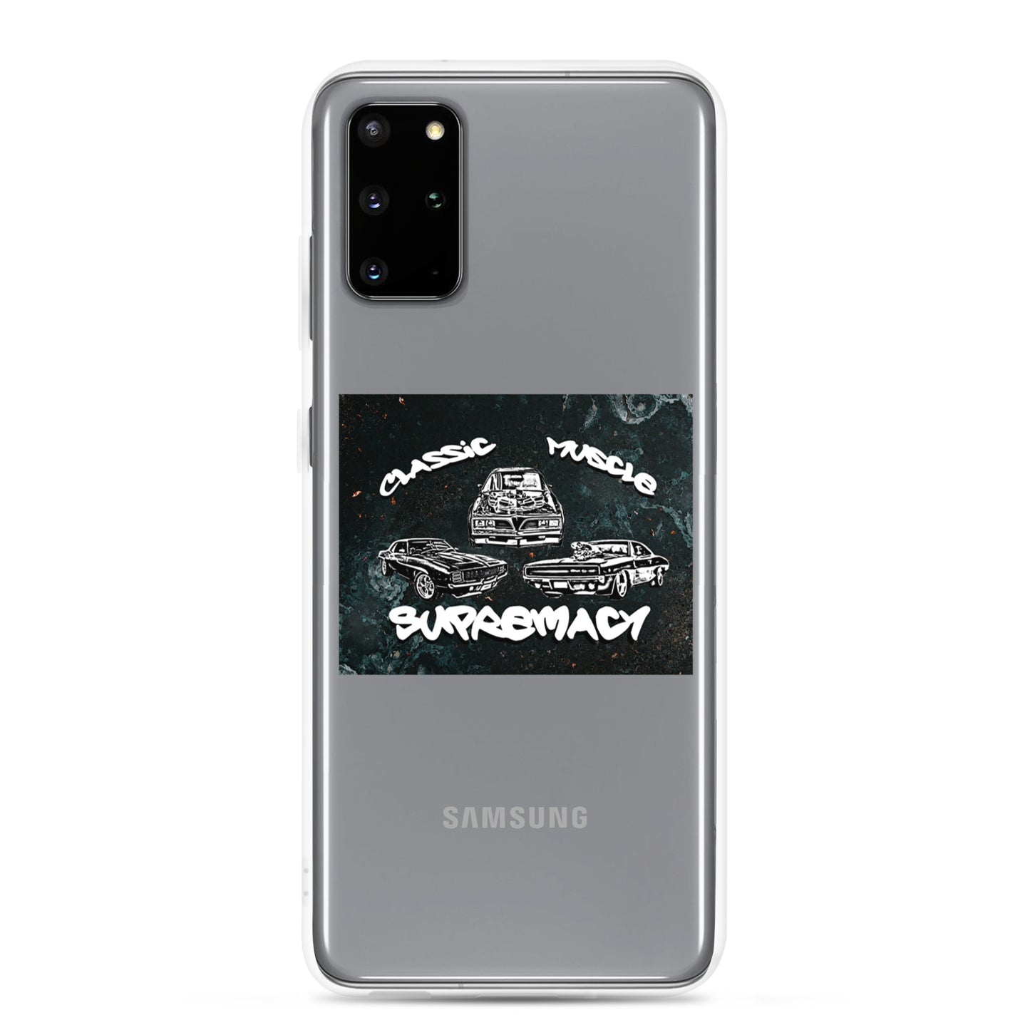 Funda transparente Classic Muscle Supremacy para dispositivos Samsung