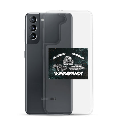 Funda transparente Classic Muscle Supremacy para dispositivos Samsung