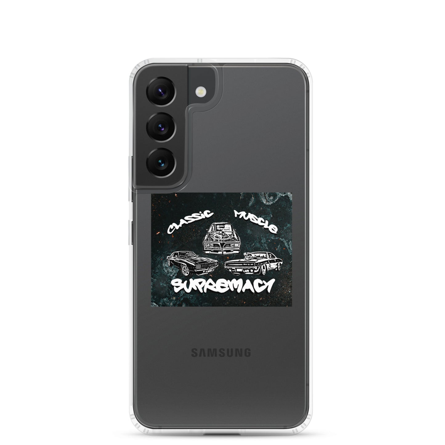 Funda transparente Classic Muscle Supremacy para dispositivos Samsung