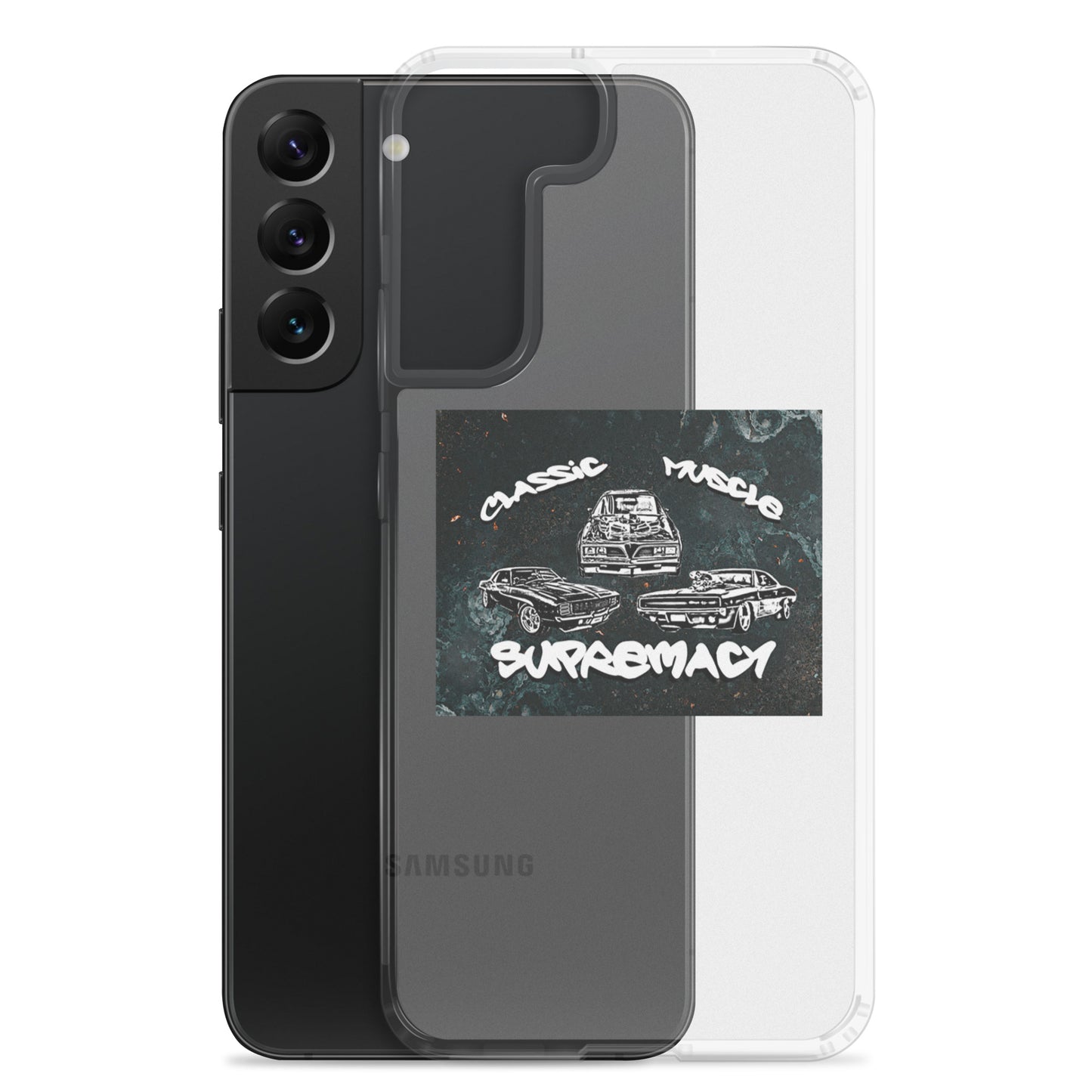 Funda transparente Classic Muscle Supremacy para dispositivos Samsung